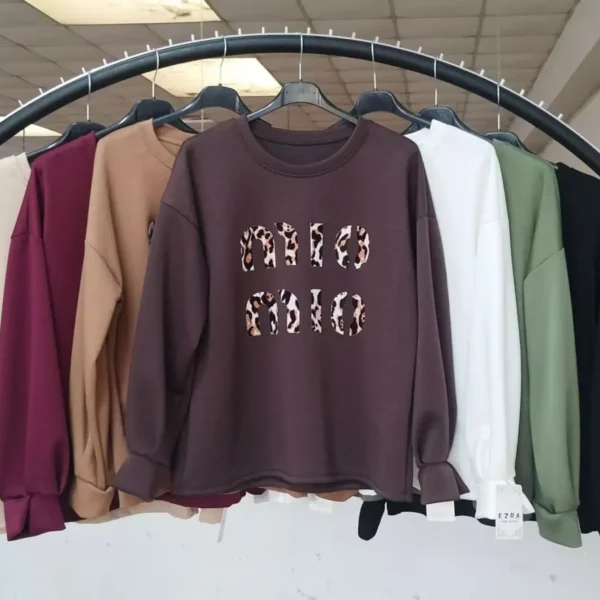 MIO MIO Butter Oversize Sweatshirt Brown