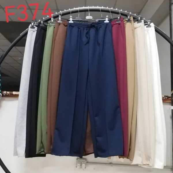 Thin high-waist wool loose casual pants F374